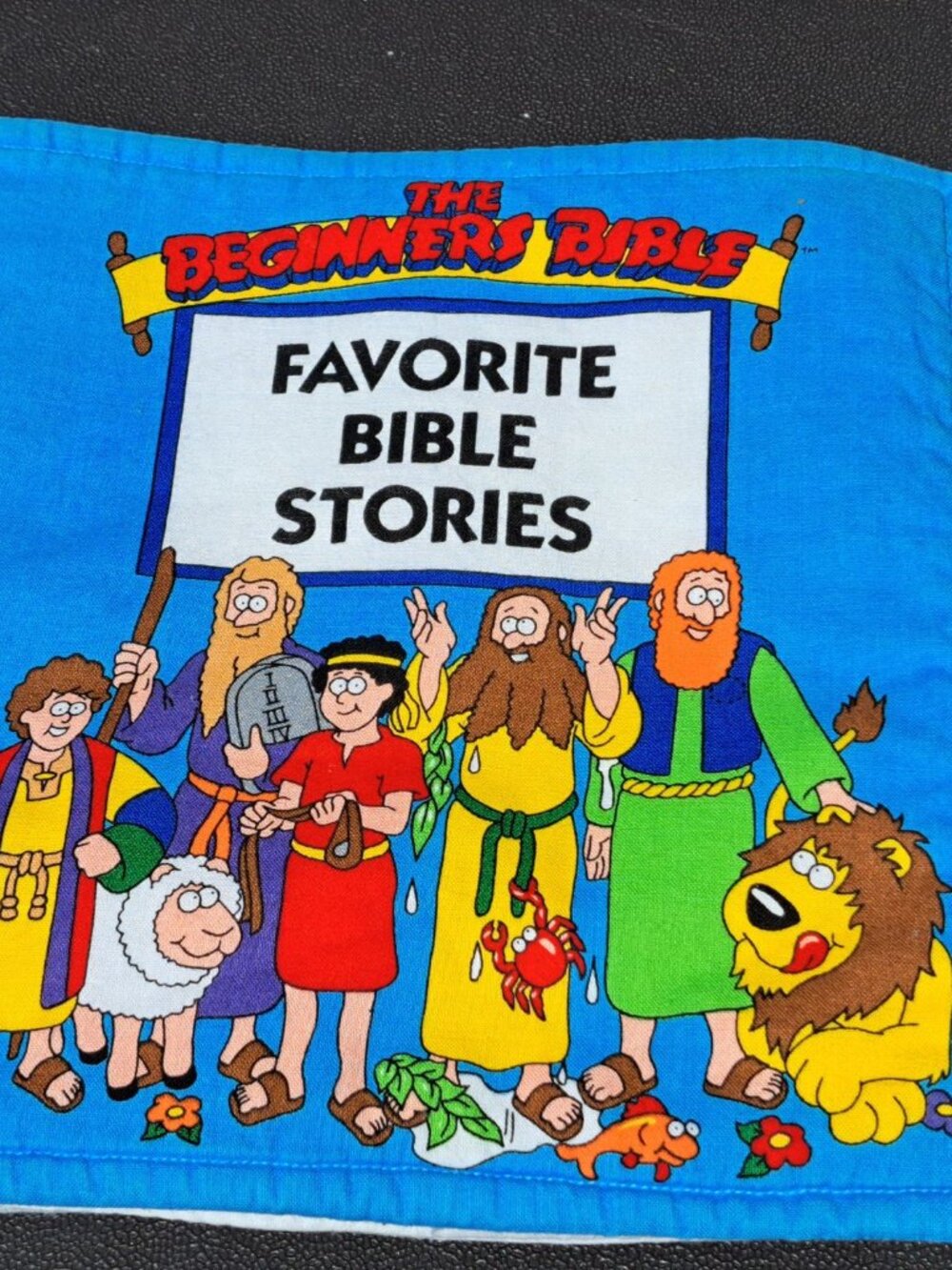 Vtg The Beginners Bible Fabric Book Favorite Bible Stories For Children Soft